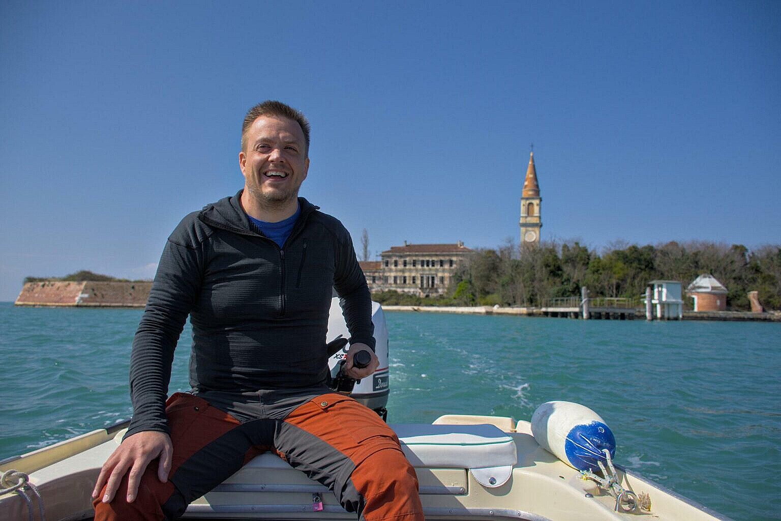 The only way to get to Poveglia is having a boat