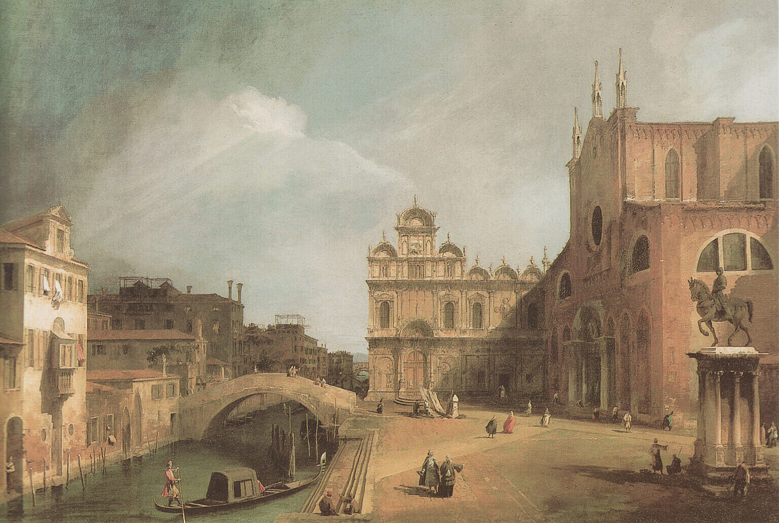 Canaletto - Campo Santi Giovanni e Paolo