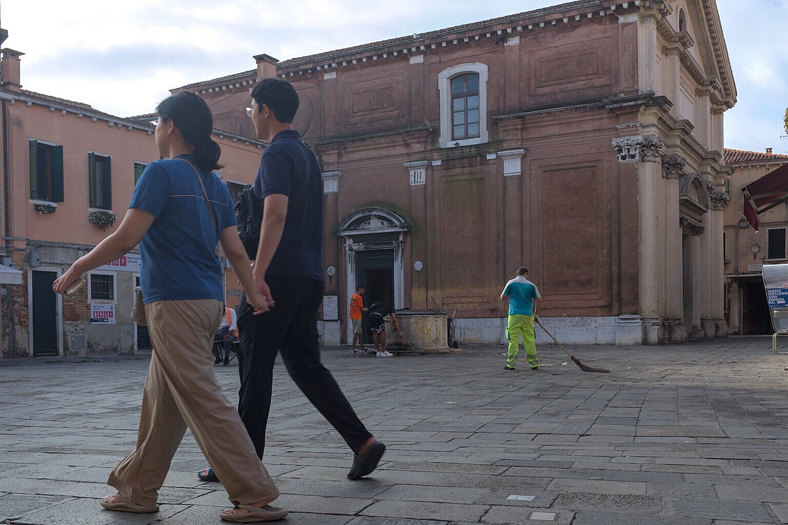 The current appearance of the Campo San Leonardo and the former church
