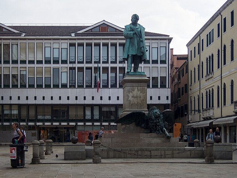 The statue of Daniele Manin in the Campo Manin, formerly Campo San Paternian