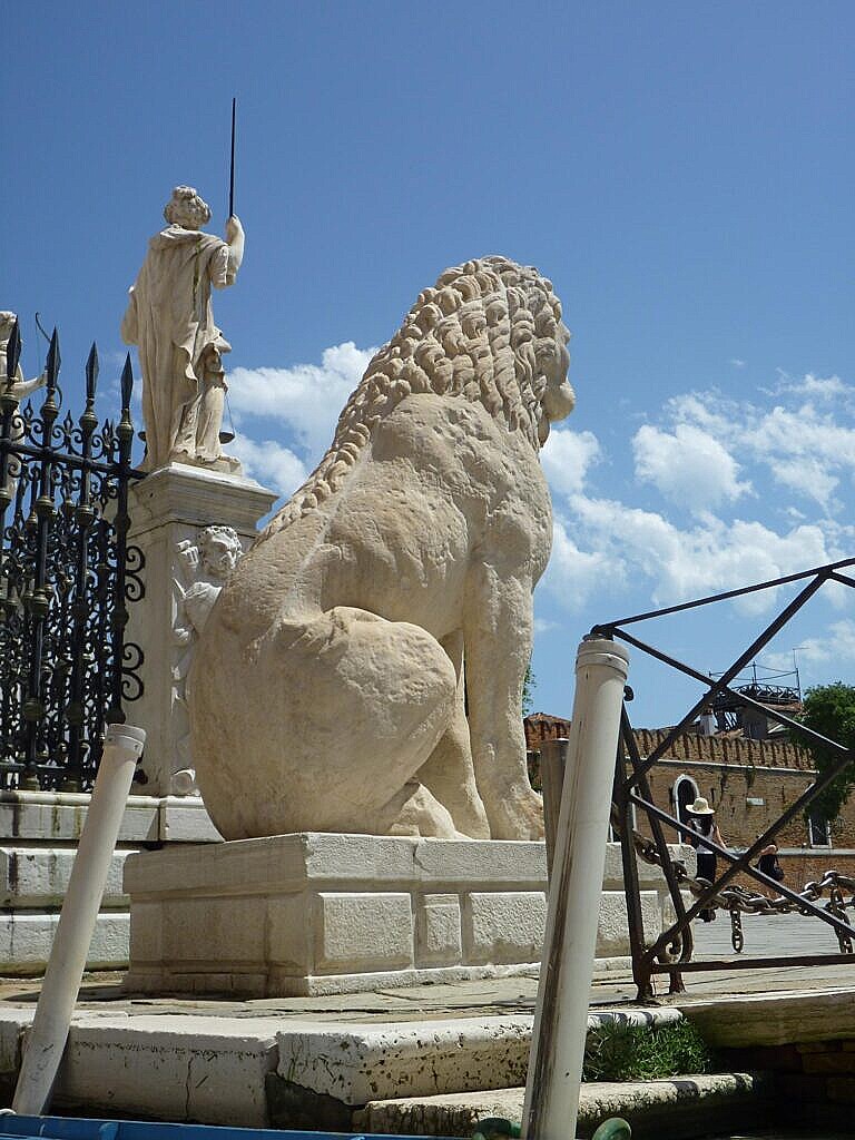 The Piraeus Lion seen from the back