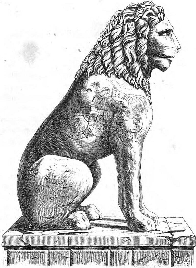 Right side of the lion