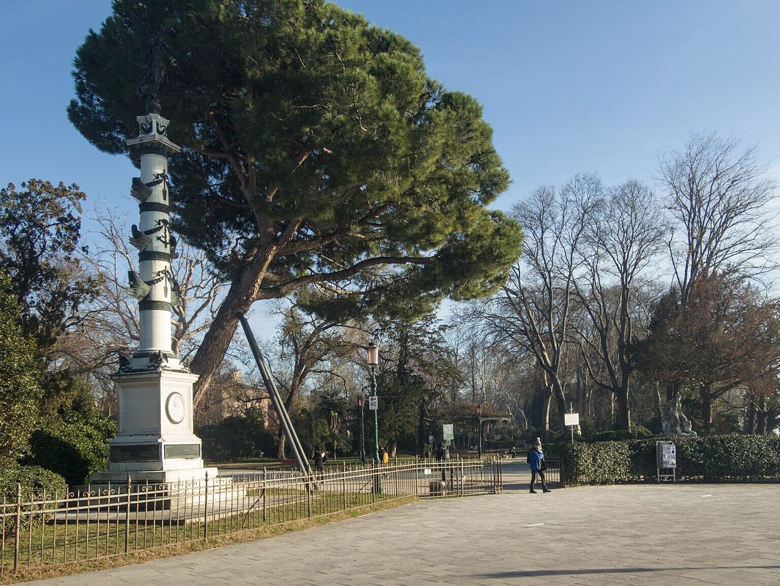 Monument for the Battle of Lissa (1866) in the Giardini Pubblici