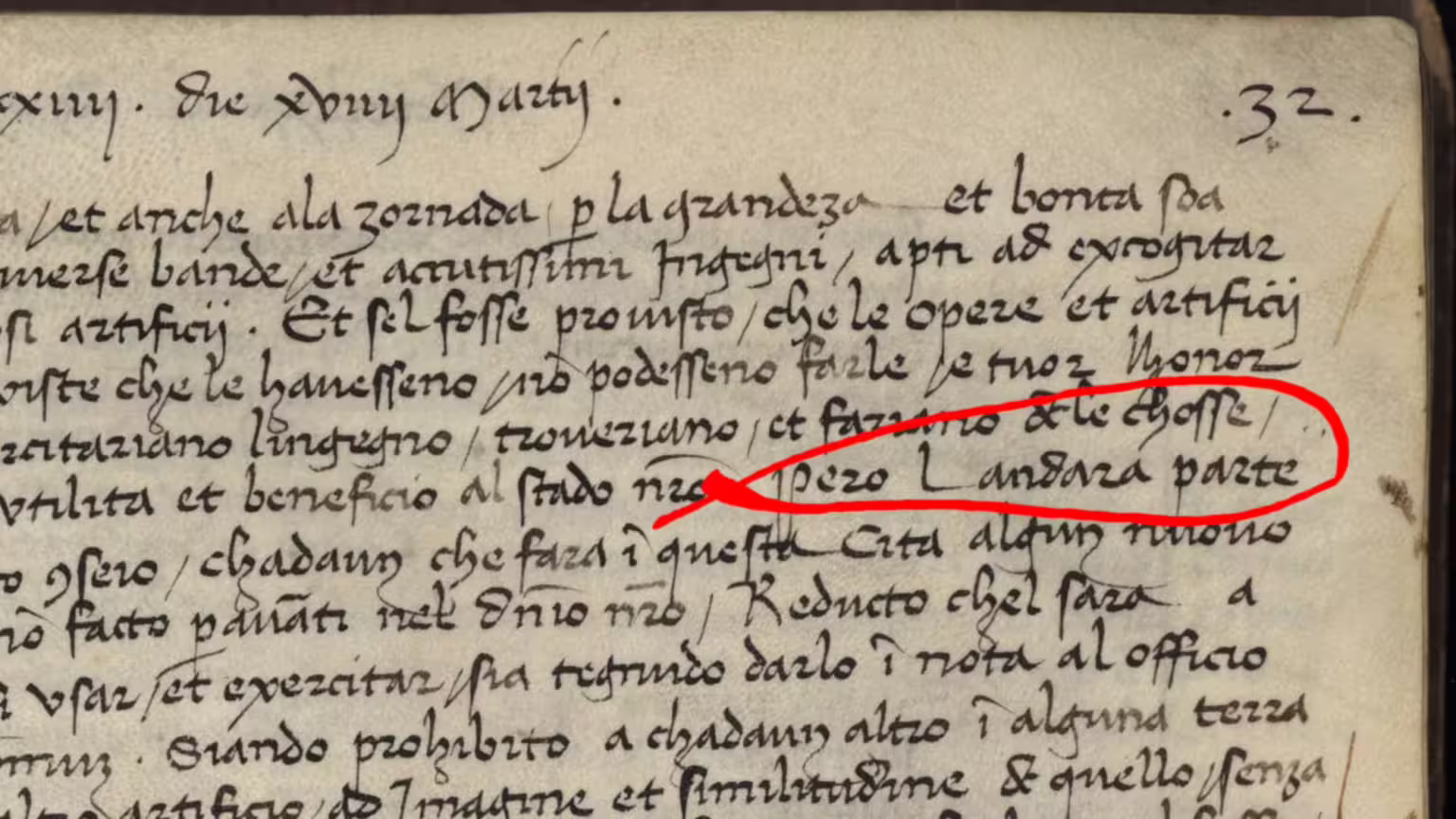 Però l’anderà parte — vadit pars
