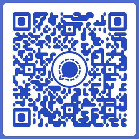 QR code for contact on Signal
