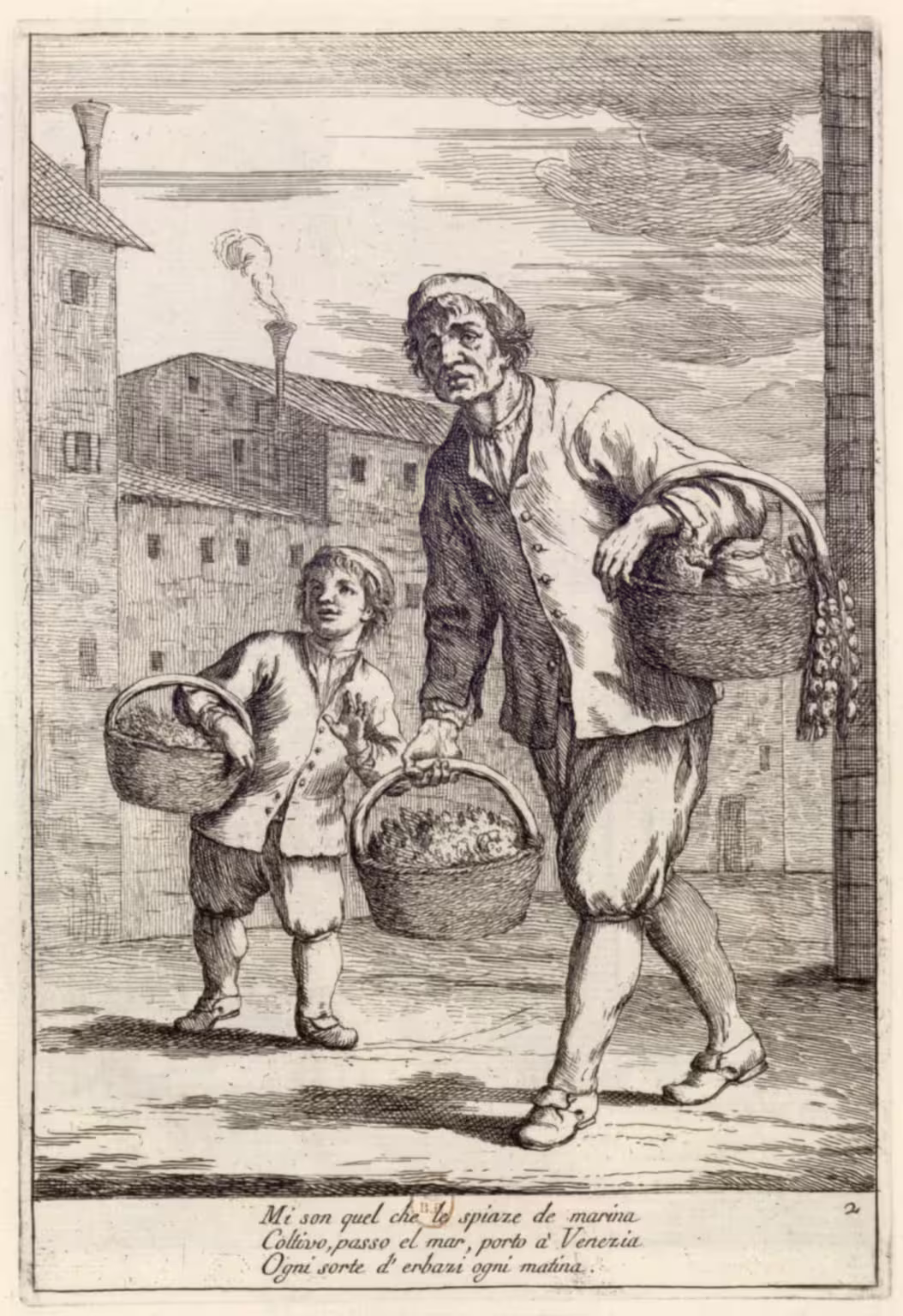 Erbariol — seller of vegetables — Zompini — Arti #2
