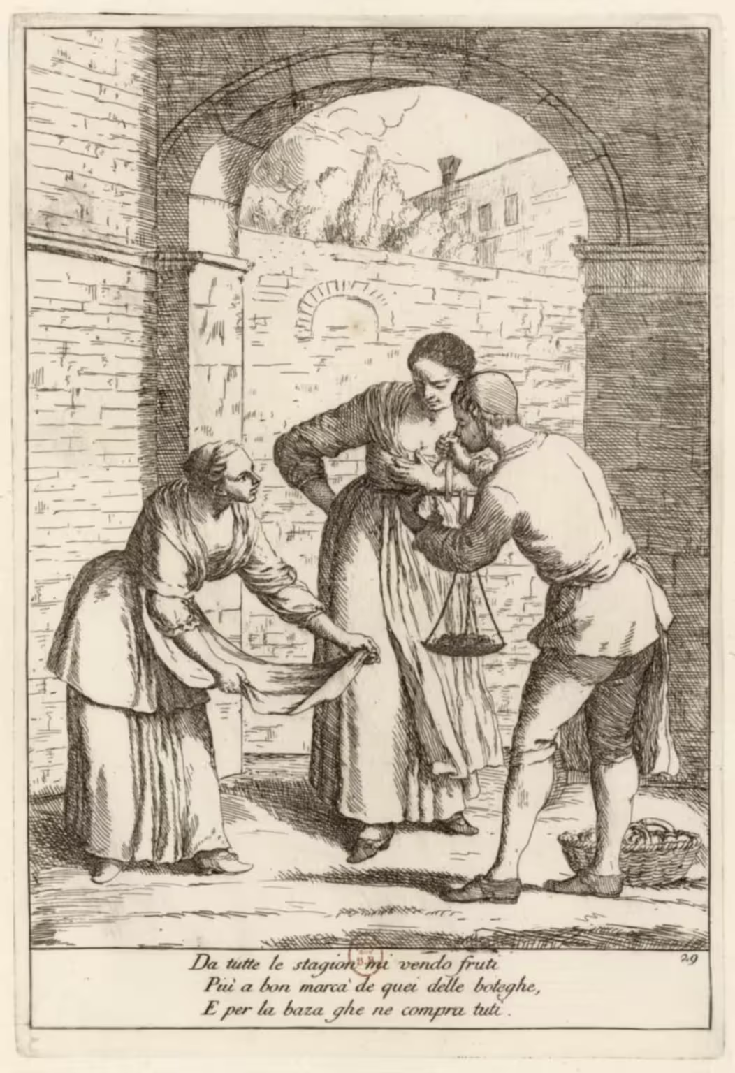 Fruttariol — fruit seller — Zompini — Arti #29