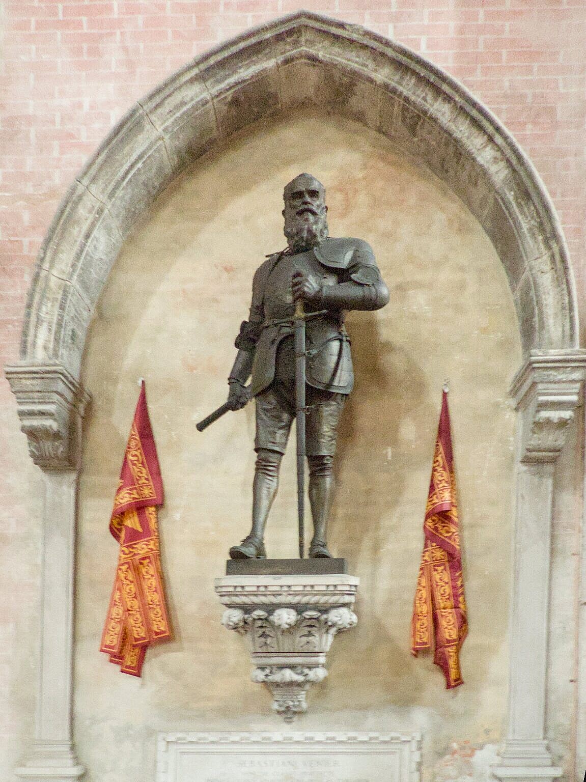 Doge Sebastiano Venier (1577–1578)  was buried in Santa Maria degli Angeli (Murano), but later moved to SS Giovanni e Paolo