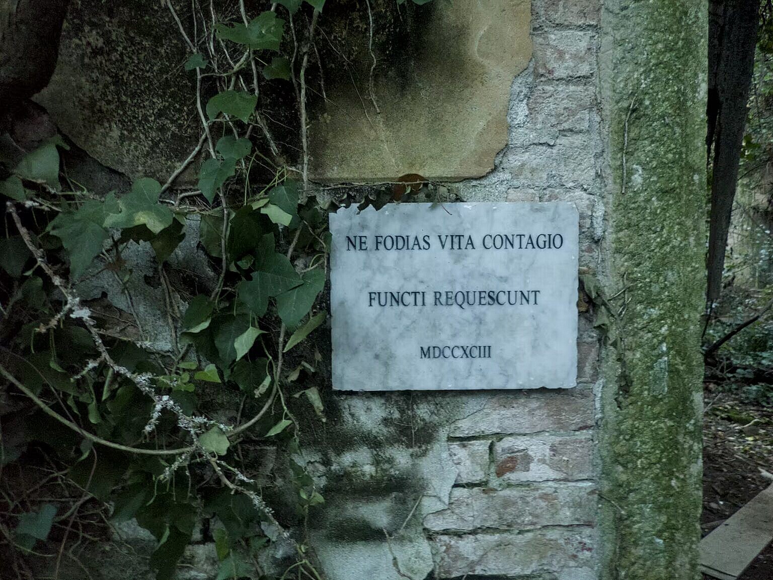 The fake plague stone of Poveglia