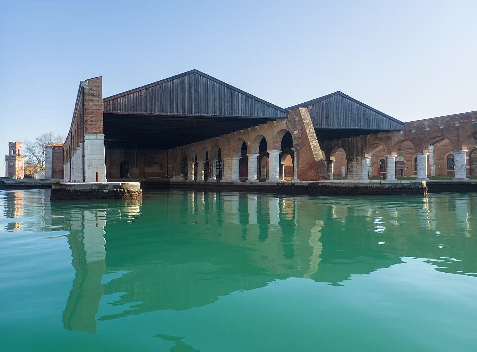 The Gaggiandre in the Arsenale, where the barges of Sant'Andrea were kept in times of peace