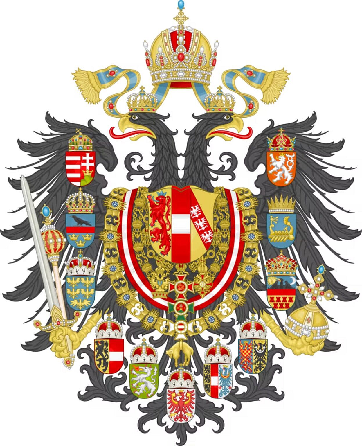 Imperial Coat of Arms of the Empire of Austria
