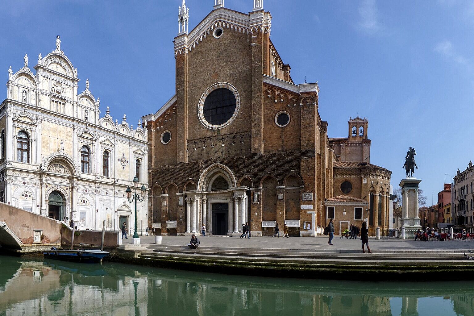 Panorama of the Scuola Grande di San Marco and the Basilica dei SS Giovanni e Paolo