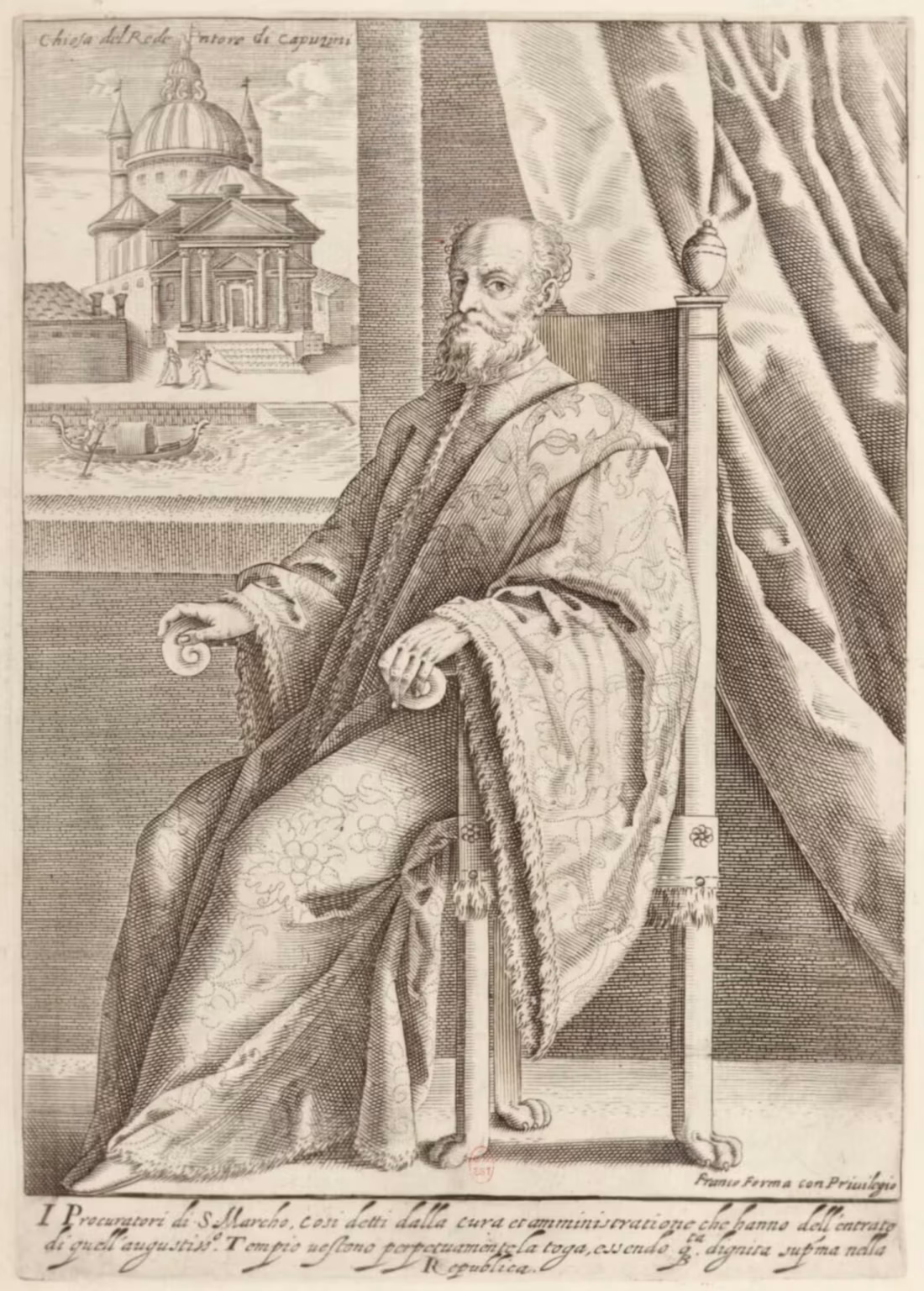 Giacomo Franco -- Habiti d'hvomeni et donne venetiane -- 03 bnf -- I Procuratori di S Marcho