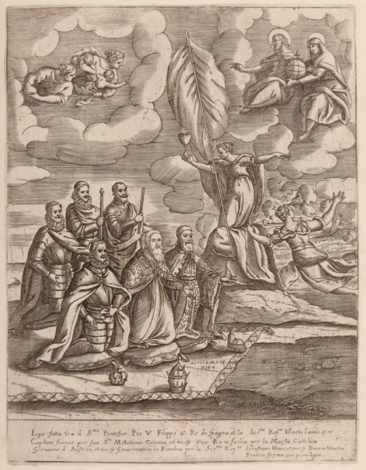 Giacomo Franco -- Habiti d'hvomeni et donne venetiane -- 06 bnf -- La Lega Santa 1571
