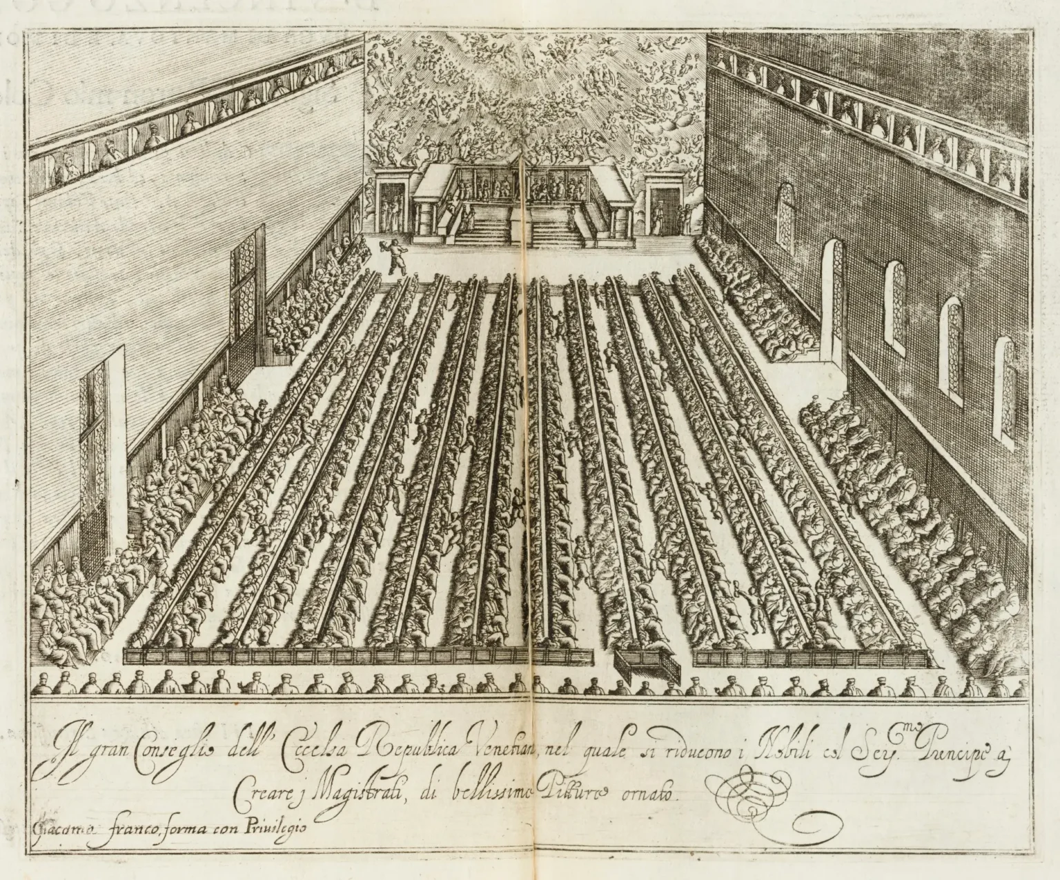 Giacomo Franco -- Habiti d'hvomeni et donne venetiane -- 12 ra -- Gran Consiglio