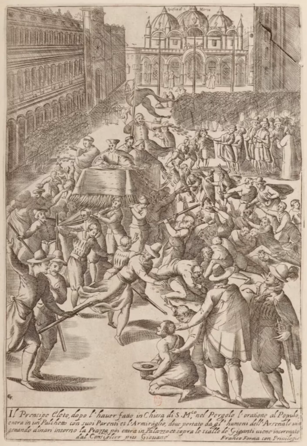 Giacomo Franco -- Habiti d'hvomeni et donne venetiane -- 20 bnf -- Il Principe eleto