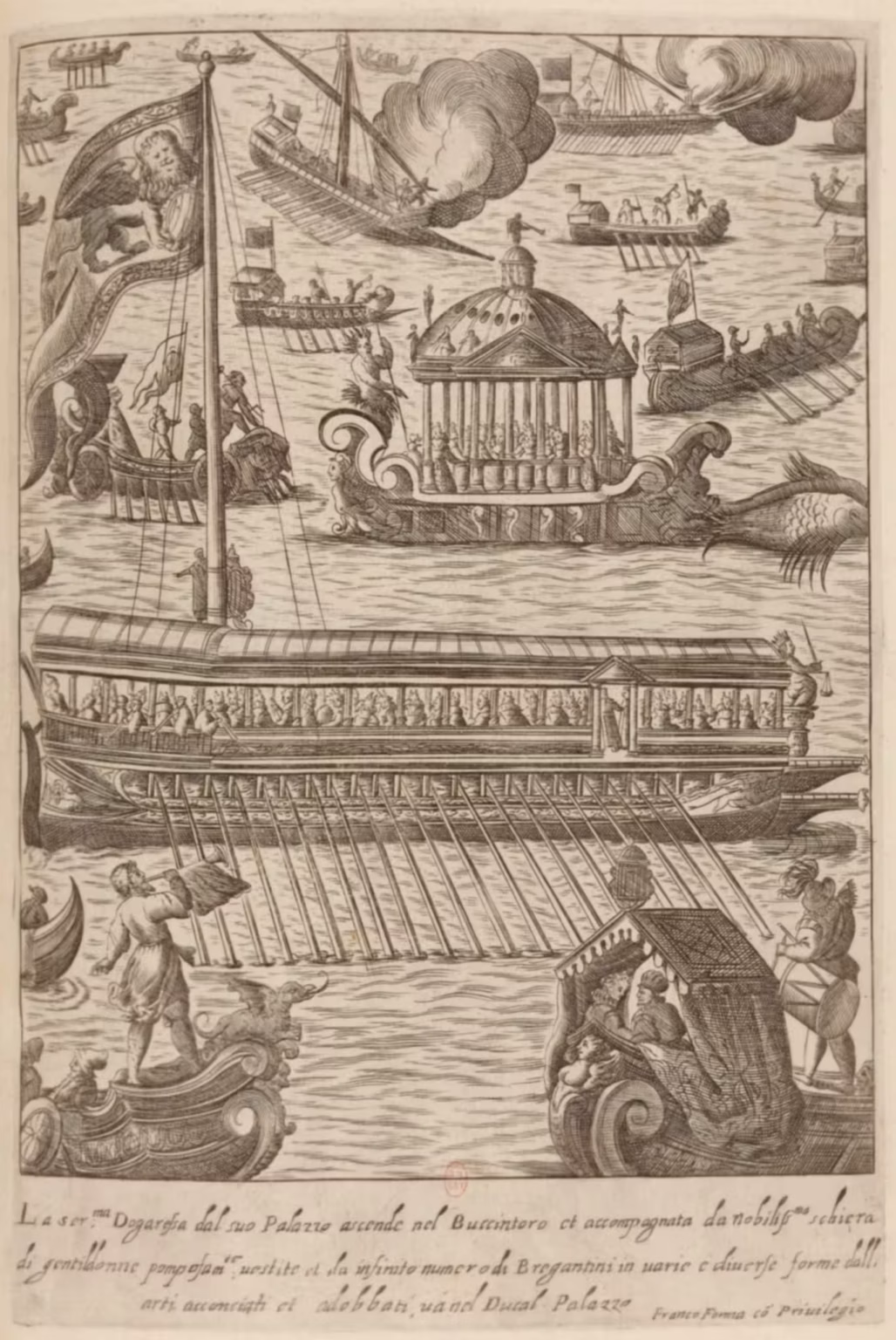 Giacomo Franco -- Habiti d'hvomeni et donne venetiane -- 21 bnf -- Serenissima Dogaressa