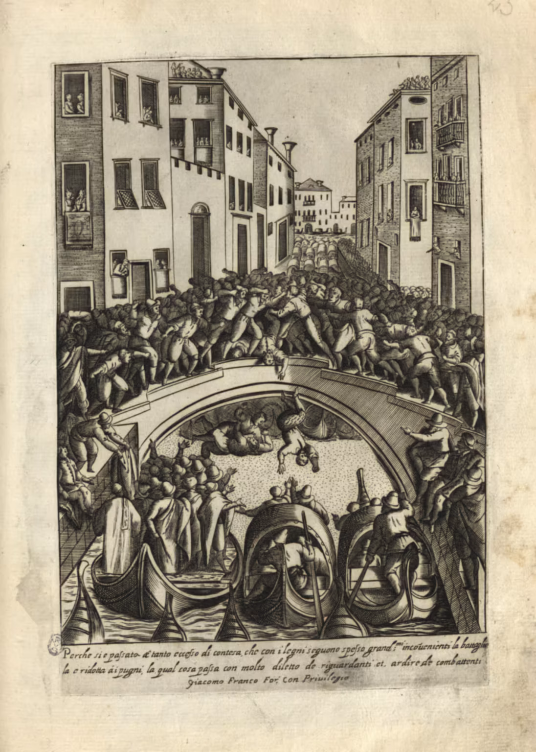 Giacomo Franco -- Habiti d'hvomeni et donne venetiane -- 23 mi -- Pugni