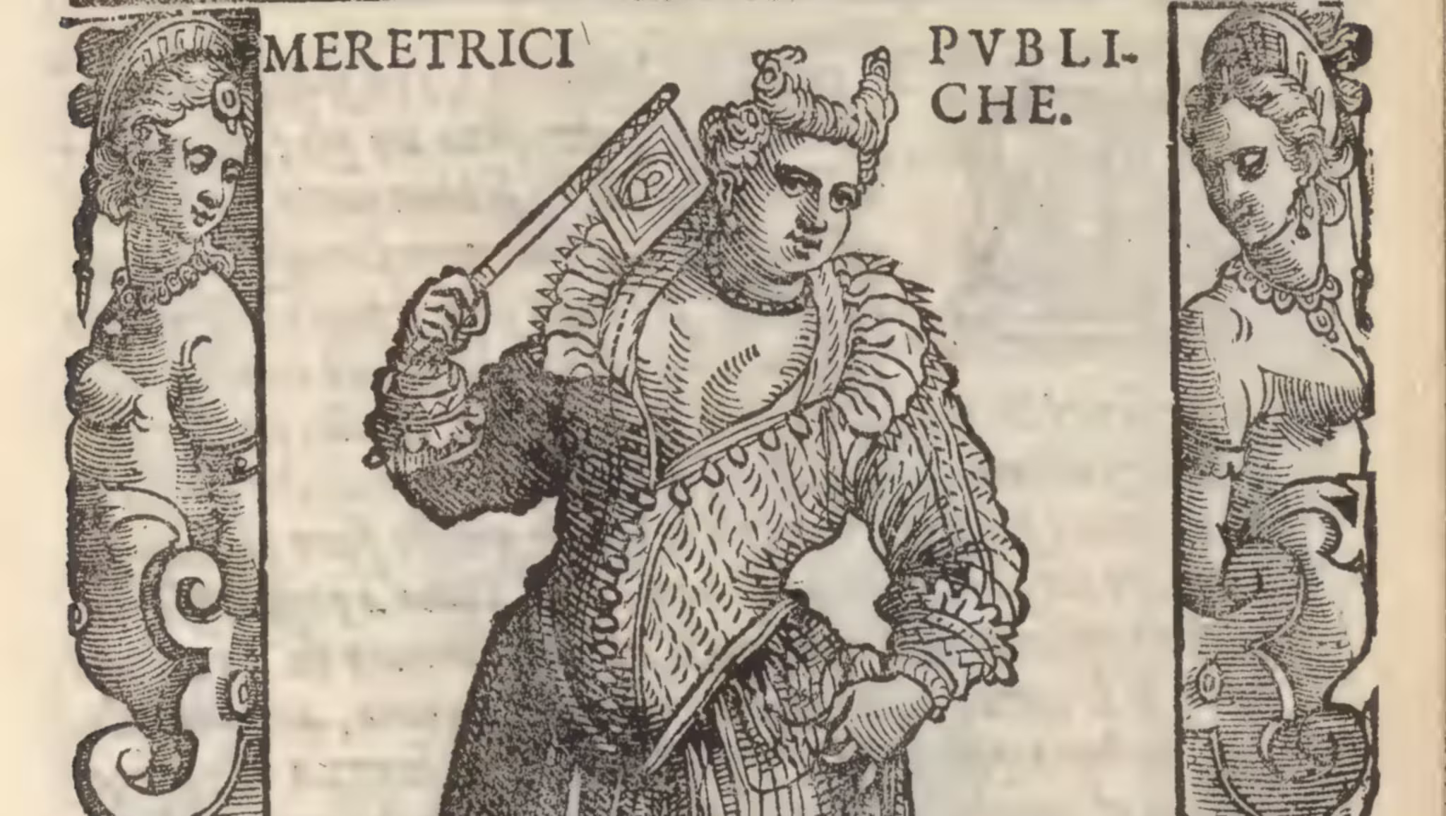 Meretrici de’ luoghi publici — Prostitutes of public places — Habiti Antichi e Moderni — 146.a