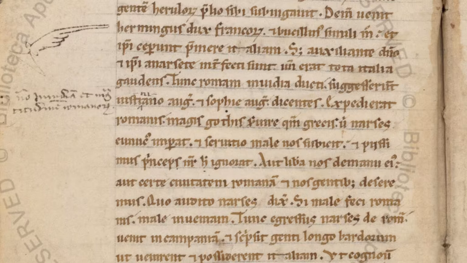 Did Narses invite the Lombards?