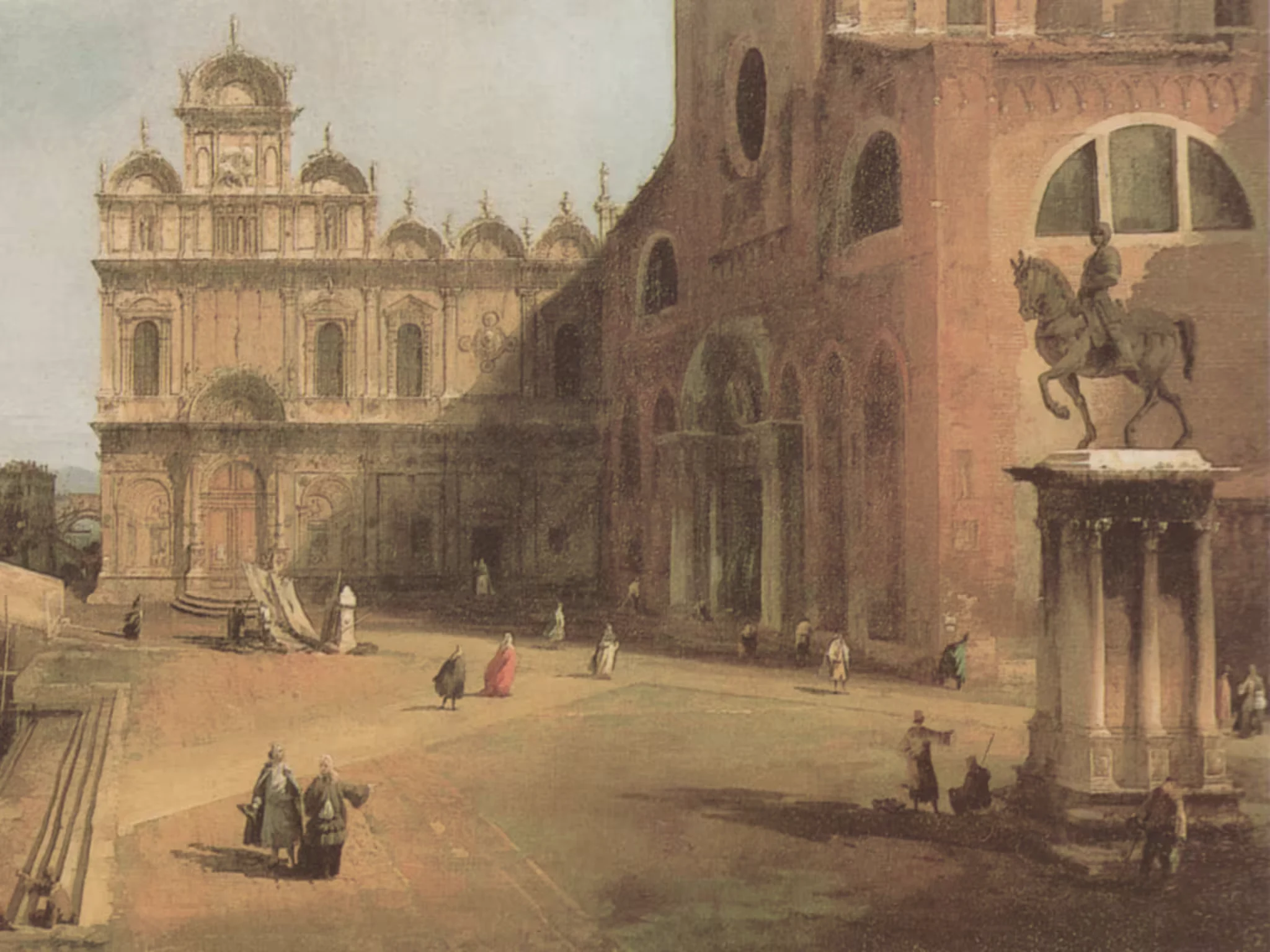 The statue of Bartolomeo Colleoni