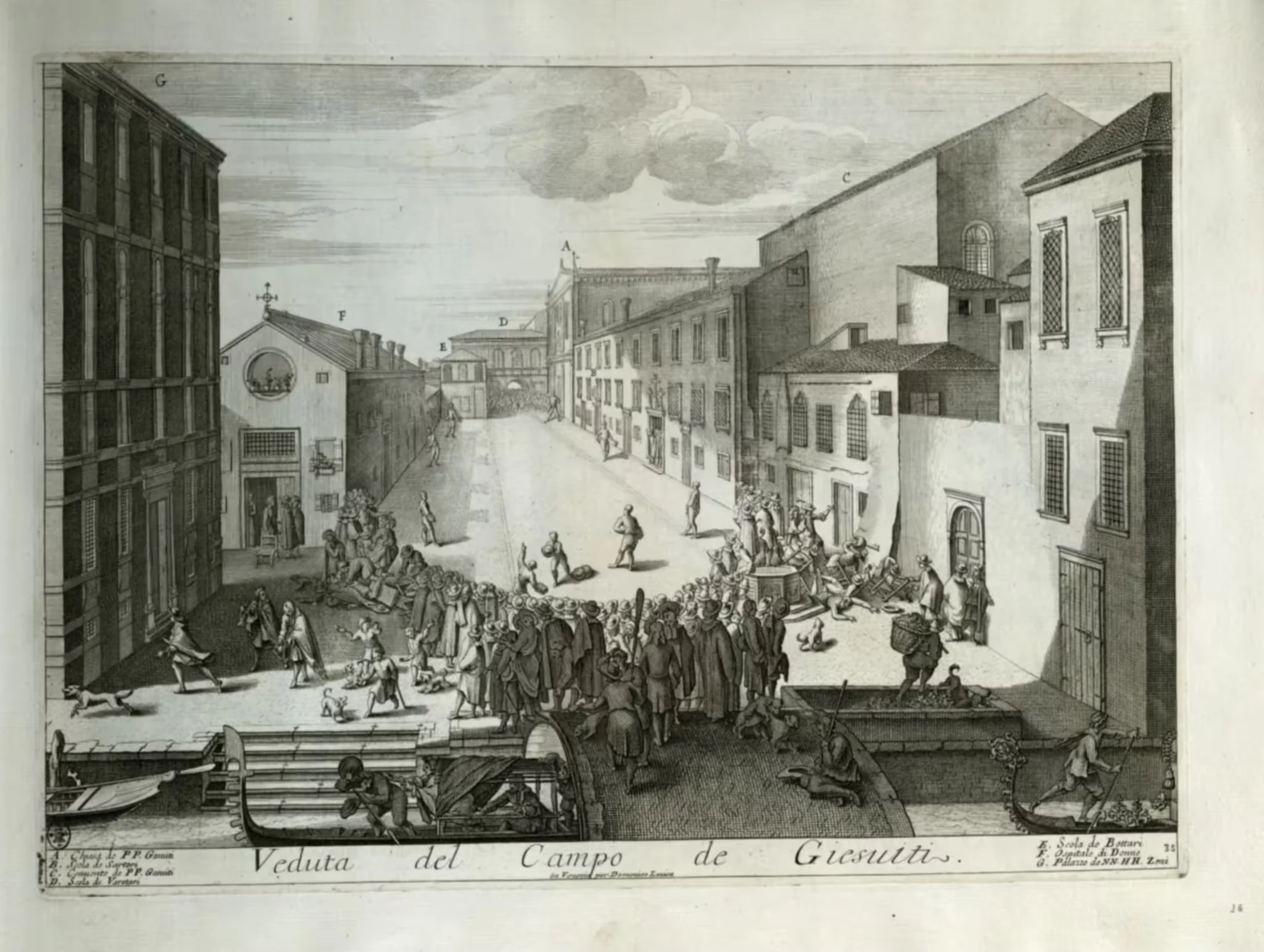 Veduta del Campo de’ Giesuiti — Il Gran Teatro di Venezia — plate 35