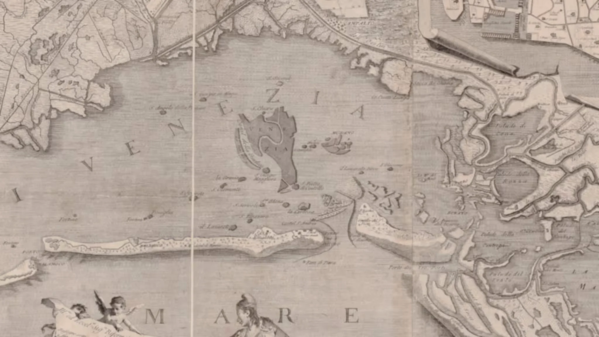Map of the lagoon islands