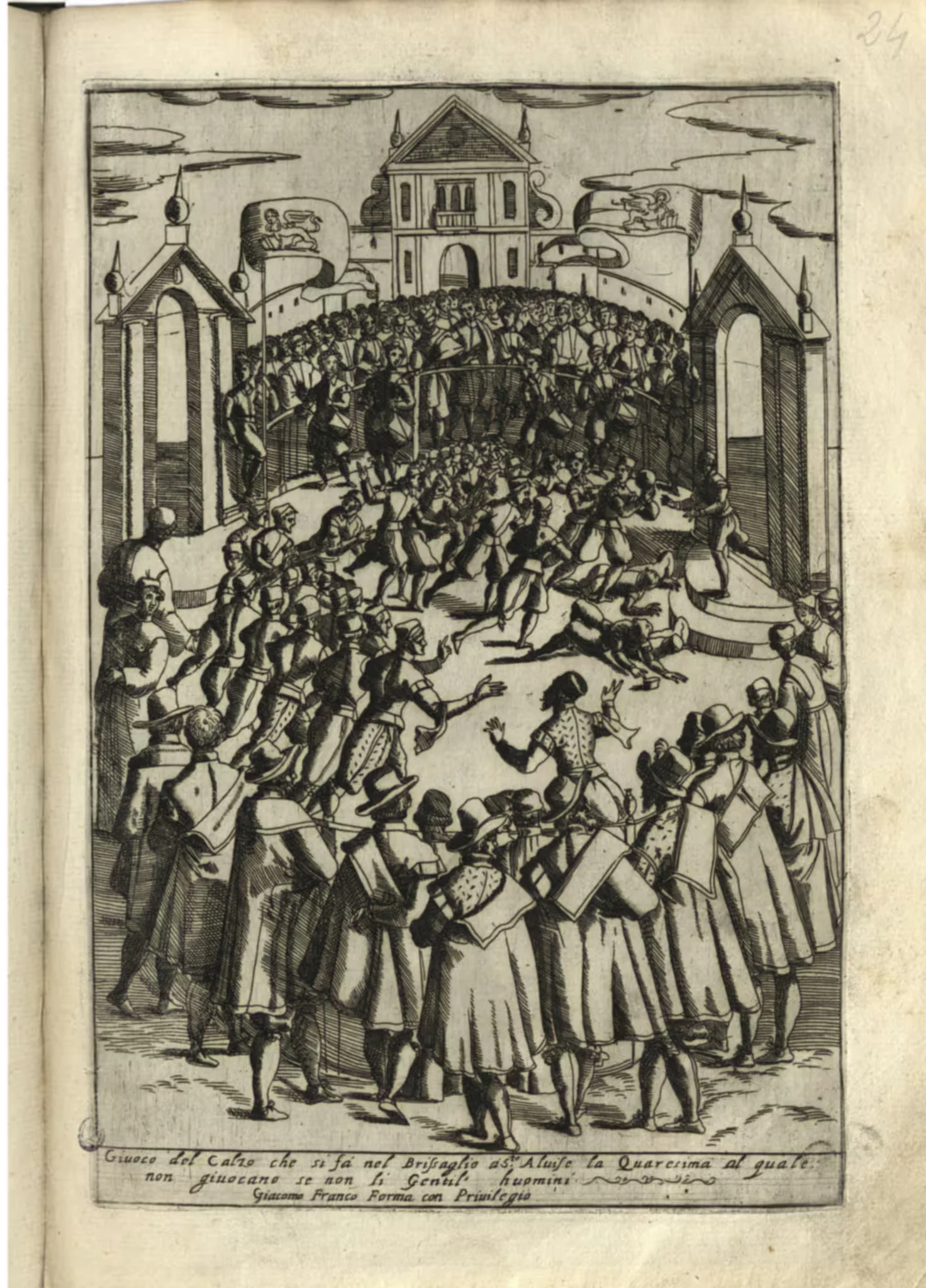 Giuoco del calzo — Habiti d’huomeni et donne venetiane — 35