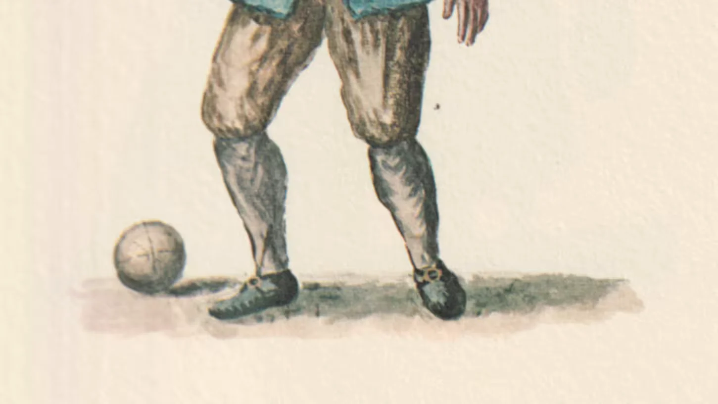 Nobile al Giuoco del Calcio — Nobleman at the game of Calcio — Grevembroch 1-87