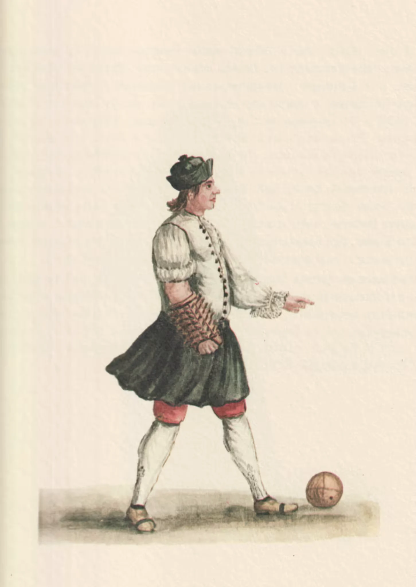 Nobile al Giuoco del Pallone — Nobleman playing at ball — Grevembroch 1-89