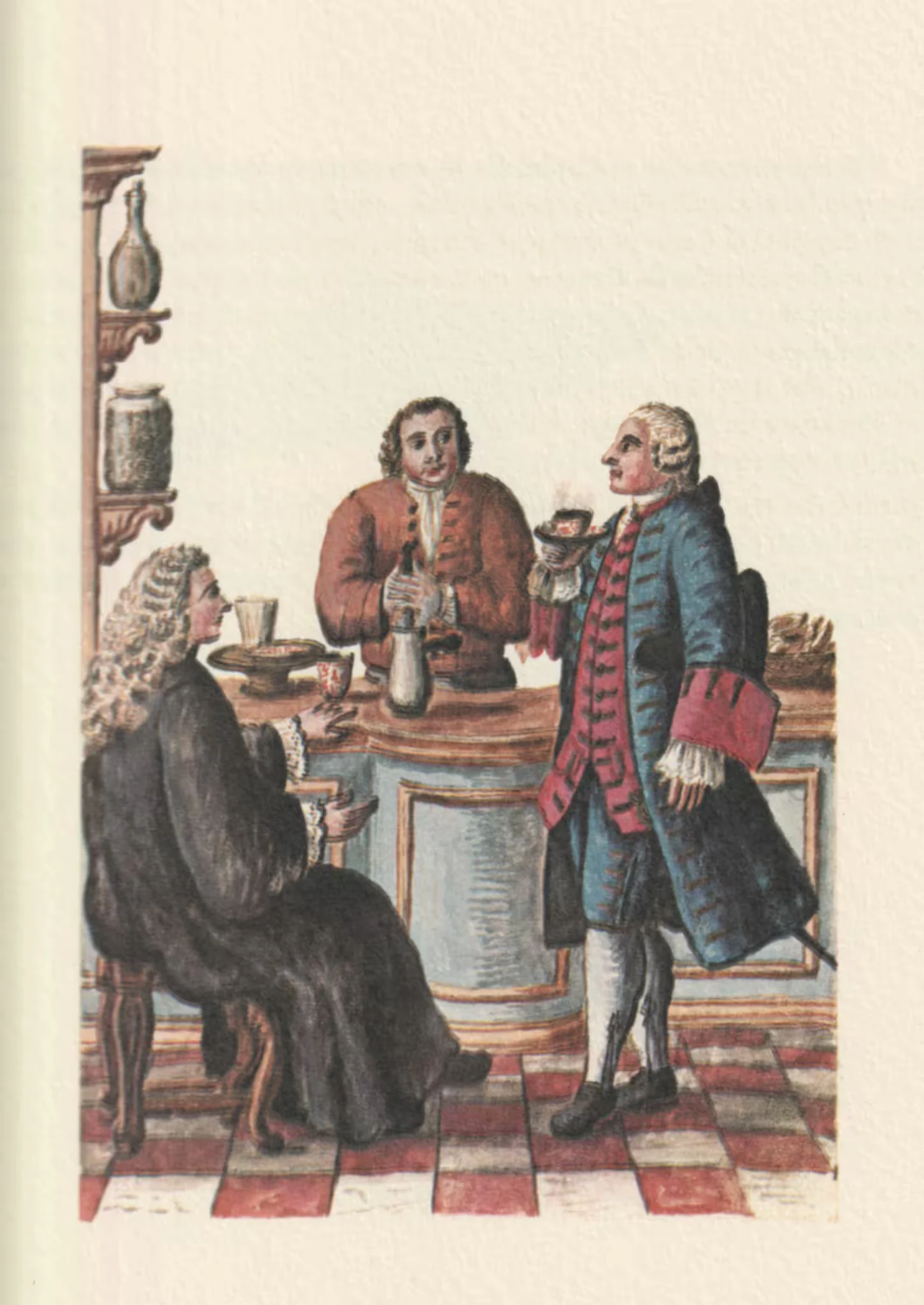 Nobili al Cafè — Noblemen at the Café — Grevembroch 1-096