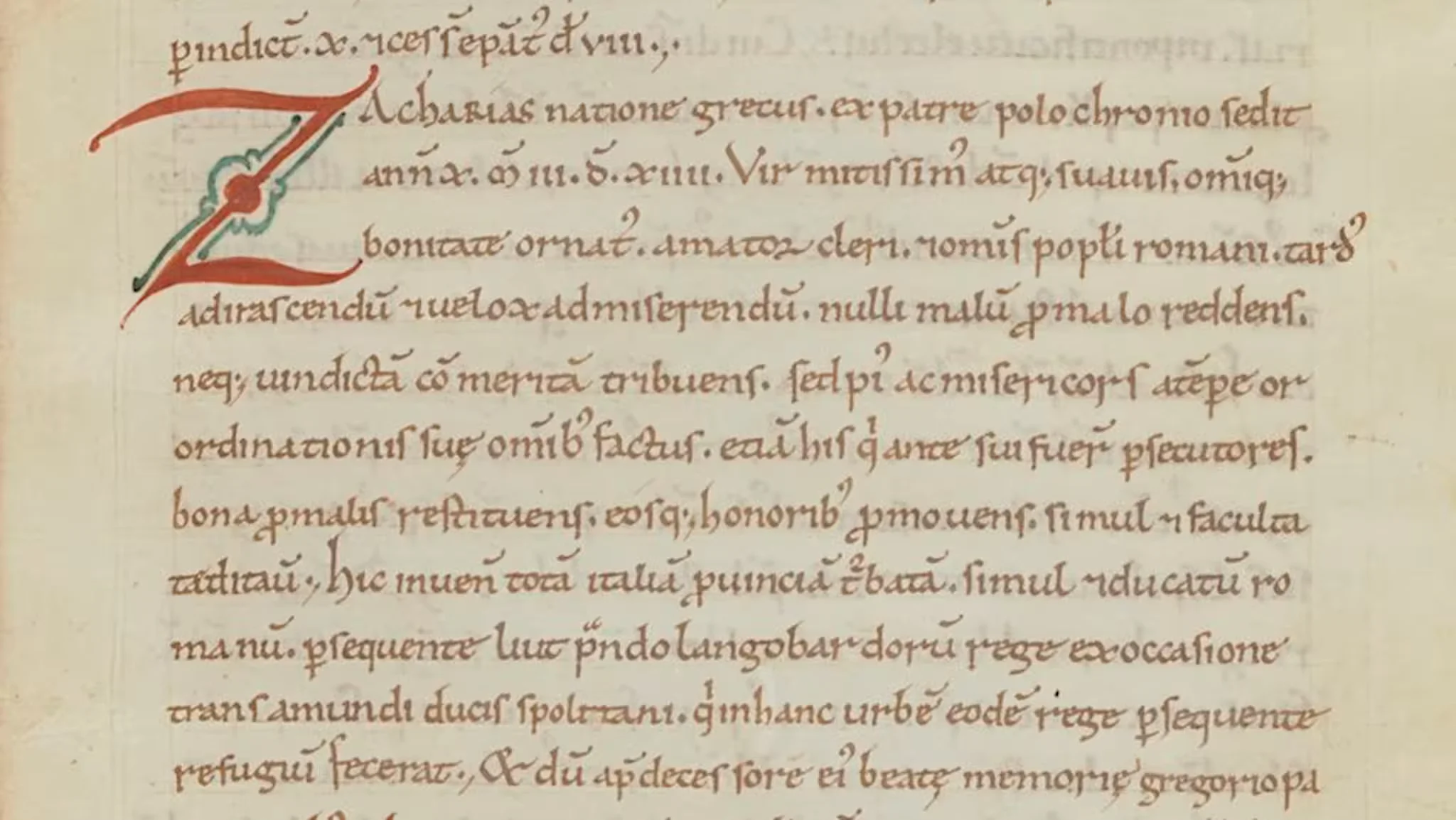 Zachary — Liber Pontificalis