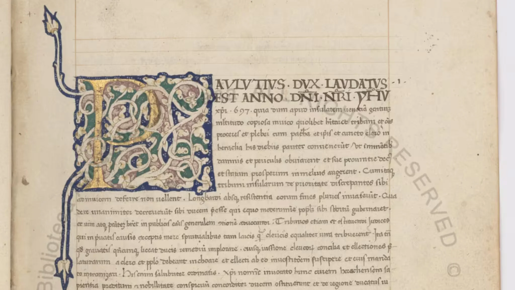 Doges of the 700s — Chronica per extensum descripta