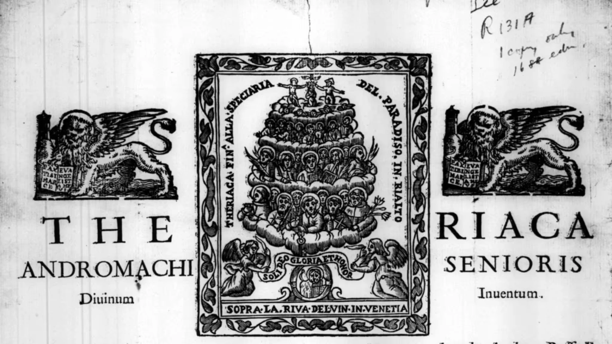 A Theriac advertisement (1688)